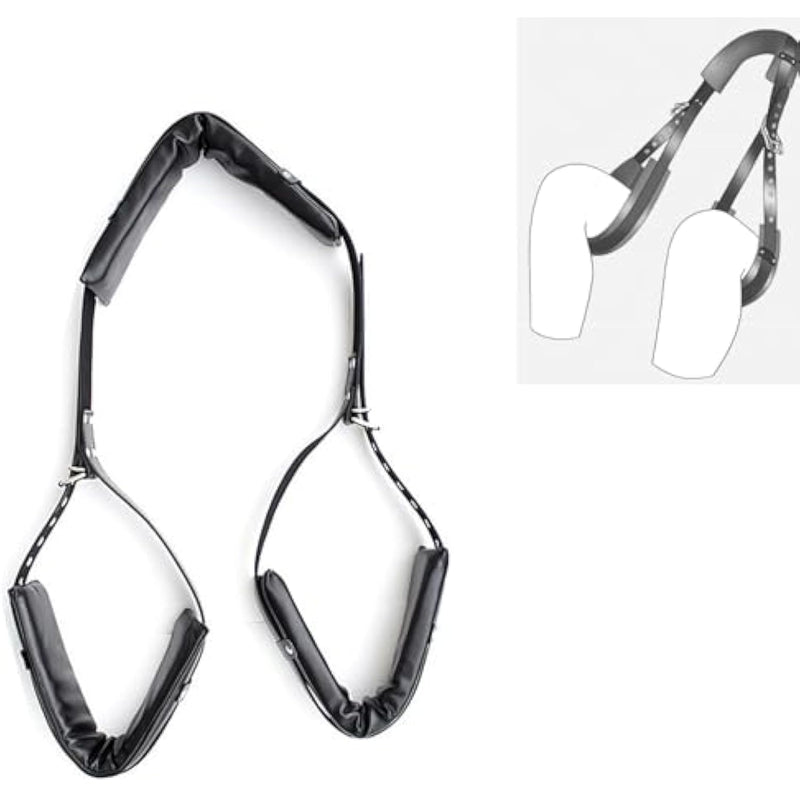 Leather Sponge Thigh Restraints Thigh Suspenders Adjustable Sex Sling Open Leg Straps Positioning Aid Bdsm Game Accessories Sex Toys For Couples