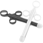Lubricant Lube Applicator Syringes, Lubricant Tube Shooter With Smooth Rounded Cap For Men, Women & Couples, Reusable, Easy Use & Clean [10Ml Scales] (White & Gray)