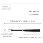 20 Inch Black Faux Leather Whip, Equestrian Horse Flogger Horse Riding Crop Whip, Spanking Flogger For Cosplay Bdsm Bedroom Play Adult Sex Toy For Couples Flirting Bondage Punish