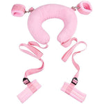 Neck Pillow With Adjustable Plush Handcuffs And Leg Straps For Adults Bondage Sex Toys Restraints Gear For Couples Bed Game