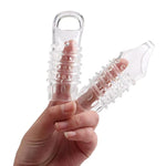 Reusable Sleeves Girth For Men Extender Enlarger Extension Cook Enhancer Ball Stretch Sleeve Girth Best Gift-H3230(Transparent-2Pcs)
