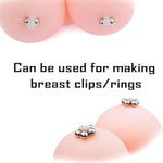Nipple Clamps for Sex Pleasure Clitoris Labia Clamps BDSM Sexual Stimulate Device clit clamp Fetish Nipple Toys, Fake Nipple Non Piercing Teasers Breast Clips Ball for Women Couple?5 Pairs?