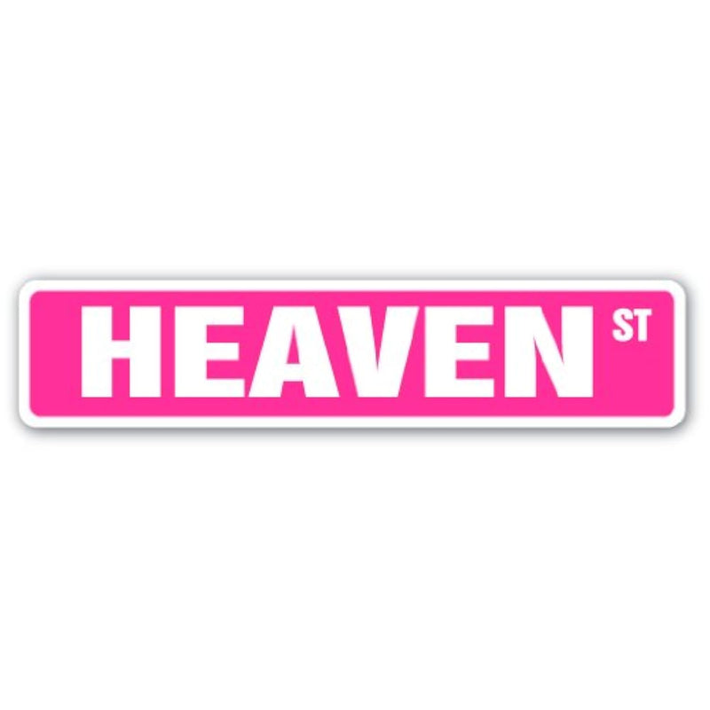 Heaven Street Sign Childrens Name Room Sign | Indoor/Outdoor |  18" Wide Plast