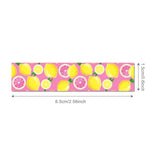12 Rolls Pink Lemon Washi Tape Set for Journaling, Scrapbooking & DIY Crafts