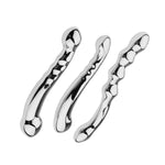 3 Styles Of Stainless Steel Anal Dildo Double Ended Dildos, Waterproof Butt Plug Prostate Massager Dildo Adult Sex Toy For Women Men - Smooth Heads, Silver