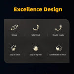 G-Spot Massage Dildo, Double Ended Dildo Anal Plug Stimulate Wand Fetish Plug With Solid Metal Curved Dual Ended Massage Wand Sex Adult Sex Toy For Women Men (Large)