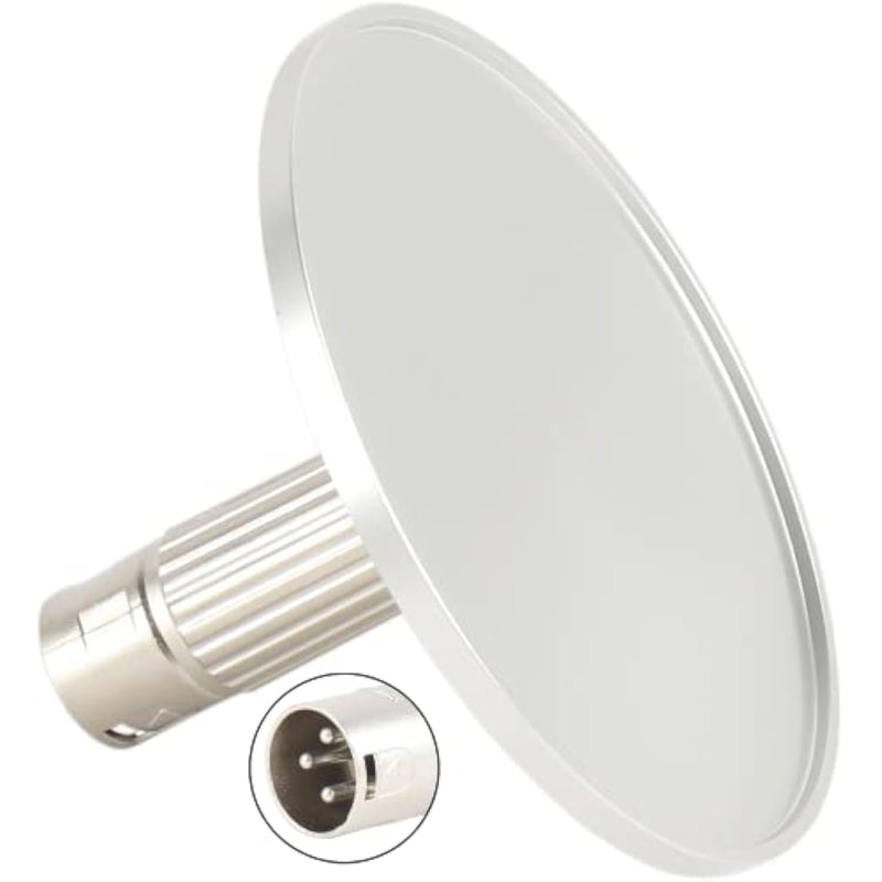 3.86” Aluminum Alloy Silver Suction Cup Adapter With 3Xlr Connector, Machine Attachments Dildo Holder For 3 Prongs Sex Machine