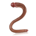 Double Sided Dildo Silicone Realistic Long Anal Dildos With Different End Sizes Penis With Glans Veins G-Spot Prostate Massage Masturbation Sex Toys For Couples Women And Men (S)