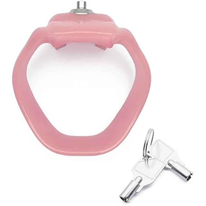 Chastity Device Ring | Cock Ring Just Compatible For | Only Ring |Adult Sex Toy |Replace Ring Fit For Ht-V5|2Key Included (Pink, 55)