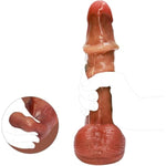 Realistic Dildos Huge Big Dildo Adult Sex Toys, 9.3" Movable Foreskin Dildo With Two Big Balls,Strap On Dildo Women Sex Toy,Soft Silicone Dildo G Spot Dildo Female Sex Toys For Couples Adult Pleasure