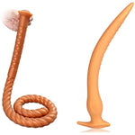 Ultra Long Anal Plug Anus Dilator, Flexible Liquid Silicone Anal Butt Plug Adult Sex Toys For Women Men Pleasure