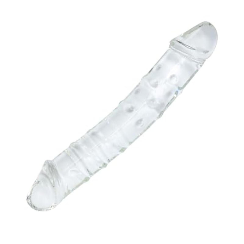 Large Double-Ended Glass Dildo for G-Spot Stimulation and Pleasure