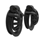 Small Inverted Chastity Cage for Men with Dark Lock Design, Perfect for Couples Bondage and Sensual Play