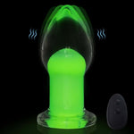 Anal Vibrating Plug Adult Sex Toy, Luminous Glass Prostate Massager With 10 Vibrating Modes, Butt Plug G Spot Vibrator With Remote Control, Anal Sex Toys For Male And Female