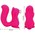 Dual Pleasure Squirrel Vibrator & Air-Pulse Clitoral Stimulator, Clitoral Sucking, Clit Vibrator, Pressure-Wave Technology, Waterproof, Rechargeable, Sex Toy Vibrator For Women (Hot Pink)
