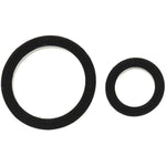 Doc Johnson Titanmen Silicone Cock Rings Double Pack, Black