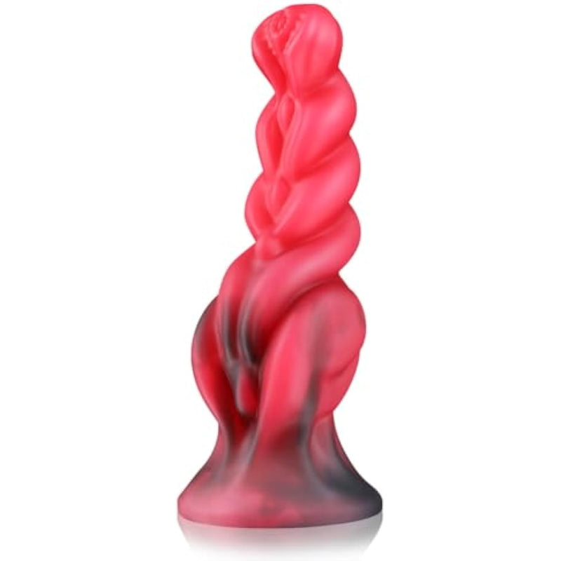 G-Spot Dildo Realistic Monster Penis Fantasy Spiral Anal Beads Liquid Silicone Butt Plug Anal Sex Toys With Powerful Suction Cup Vaginal Stimulation For Women Men