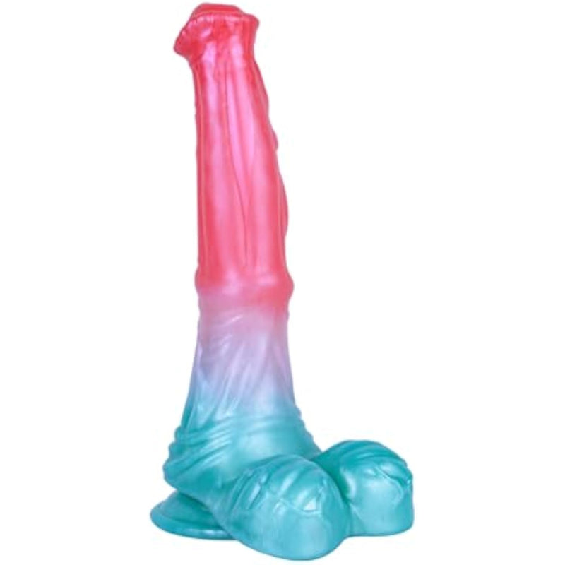Simulated Silicone Horse Dildo 7.99? Long With Powerful Suction Cup Dildo Vaginal G-Spot Anal Stimulation Lifelike Animal Penis Adult Sex Toys For Beginners And Couples