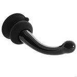 Elite Silicone Suction Base Glass Wand with Lube, Harness Compatible Strap-On
