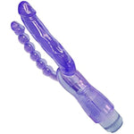 Vibrating Double-Ended Dildos, Multi Speed Dual Penetration Sex Toys With Lifelike Glans Veins And Anal Beads, G-Spot Massager For Women