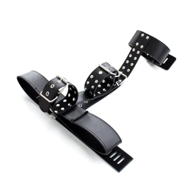 Bdsm Neck To Wrist Bondage Set, Adult Sex Restraints Toys Behind Back Handcuffs Collar Neck To Wrist Restraint Bondage Set Adjustable For Couples Adults Sm Play