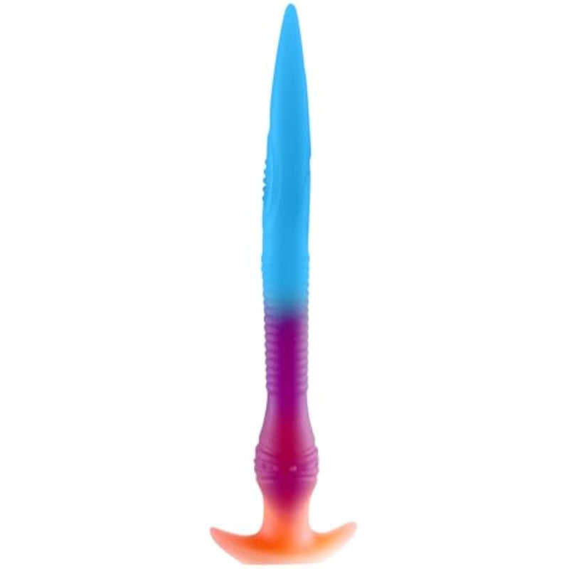 11.2 Inch Soft Silicone Anal Plug, Unisex Flexible Anal Dildo Butt Plug Anal Training, Vaginal G-Spot Stimulation Prostate Massage For Men Women Beginner (S)