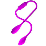 Double Ended Vibrator with 12 Vibration Settings and Rechargeable Double Penetration Design