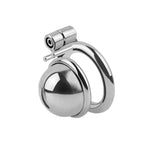 Men'S Chastity Device Penis Cage Chastity Lock Virginity Lock Short Male Chasity Device For Men Penis Silver Grey(50Mm)