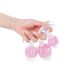Crystal Anal Plug for Women and Men - Medium Size with Glass Bead and Soft Liquid Silicone