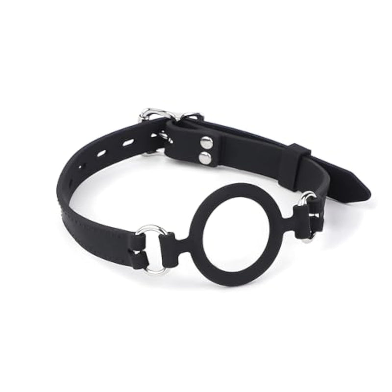 Bdsm Open Mouth Plugs, Female Sex Toys Open Mouth Plugs Silicone Mouth Plugs Adult Play Open Mouth Plugs Bondage Couples Toys Open Mouth Plug Play (Black)