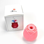 Rose Vibrator Clitoral Sucking Stimulator, 10 Modes, Safe Soft Silicone, Magnetic Charging, Up To 1.5 Hour Run Time, Water Proof Ipx6, Quiet Operation, For Adults And Women