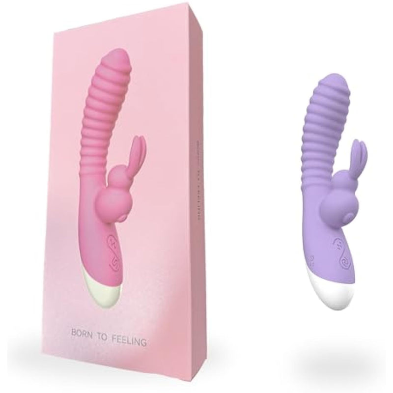 G Spot Rabbit Vibrator With Bunny Ears For Clitoris G-Spot Stimulation - Dildo Vibrators For Women Waterproof 12 Powerful Vibrations Mode Dual Motor Stimulator Adult Sex Toy For Women And Couple Fun