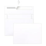 100 Packs White Single Panel Blank Cards and Envelopes 5 x 7