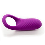 M-Angel Small Clitoral Stimulator Men'S Penis Sleeve Soft Rubber Ring Interactive Silicone Sex Products For Lovers Adult Masturbation Penis Decoration Sexual Goods Shared By Men And Women (Purple)