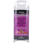 Doc Johnson GoodHead - Warming Head Oral Delight Gel - 6 X 0.24 oz. Packets - Strawberry, Cotton Candy, Watermelon