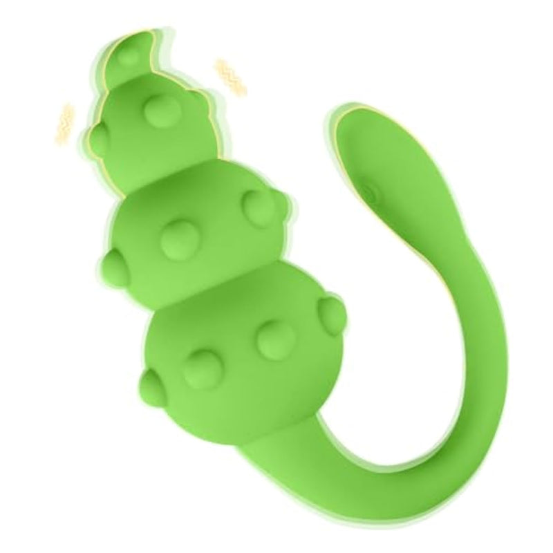 Green Portable Anal Plug Adult Sex Toys, Vibrator For Women Clitoral Anal Sex Pleasure,Soft Silicone Sex Love Egg 10 Powerful Stimulating Wand For Couple Men Women Pleasure