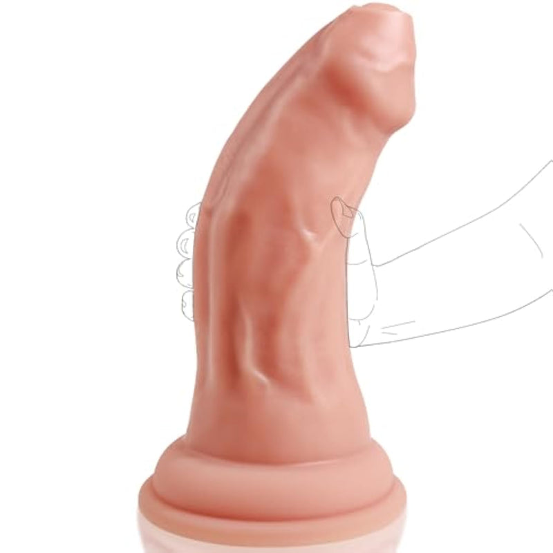 13-Inch Extra-Wide Realistic Giant Anal Dildo with Dual Density and Suction Cup for Extreme Stretching