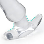 Anal Plug 5.8 Inch Clear Butt Plug, Wave Anal Dildo With Ergonomic Base, Clear Dildo For Prostate Massage And G-Spot Masturbation, Adult Sex Toys For Men And Women Long Time Wear (S)