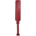 Faux Snake Leather Spanking Paddle For Adult Sex Toys, 16.3In Faux Leather Bondage Sexual Paddles Bdsm Set, Red