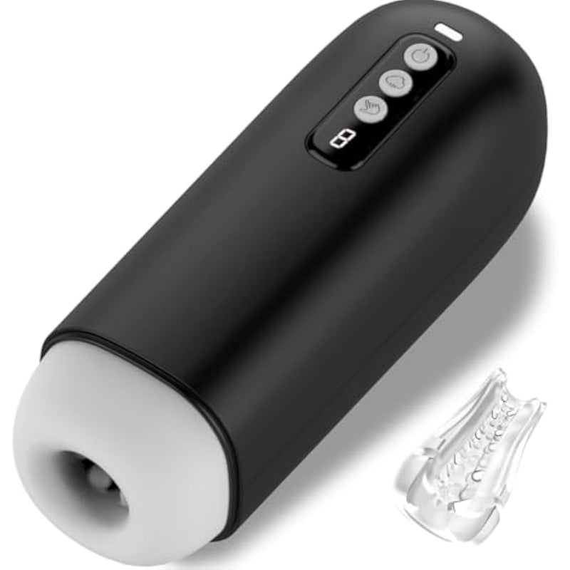 Automatic Sucking Male Masturbators Cup Adult Toy Sex Toys With 8 Vibration & Suction Penis Pump Pocket Pussy Male Stroker Vibrator With 3D Realistic Textured, Blowjob Toy Male Sex Toys For Men