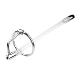 Flexible Hollow Urethral Plug, 4.13 Inch Urethral Sounding Urethral Dilator Penis Plug With Cock Rings Sex Toy For Men