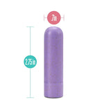 Blush Gaia Eco Mini Bullet Vibrator – 3 Inch Nipple Clitoral Stimulator With 10 Vibrating Modes - Plant Based Small Massager For Vaginal & Anal Pleasure – Splashproof Adult Sex Toys For Women - Lilac