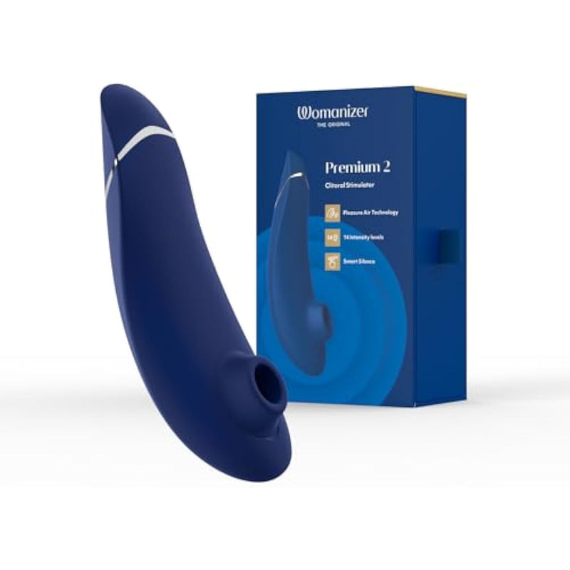 Premium 2 Clitoris Vibrator For Women | Clit Sucker Adult Toys | Vibrating Adult Sex Toy | Clit Stimulator For Woman With 14 Suction Speeds | Waterproof Clitoral Stimulation Massager | Blue