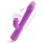 Thrusting Dildo Vibrator – 10 Modes & 3 Thrusting Patterns With Licking Tongue