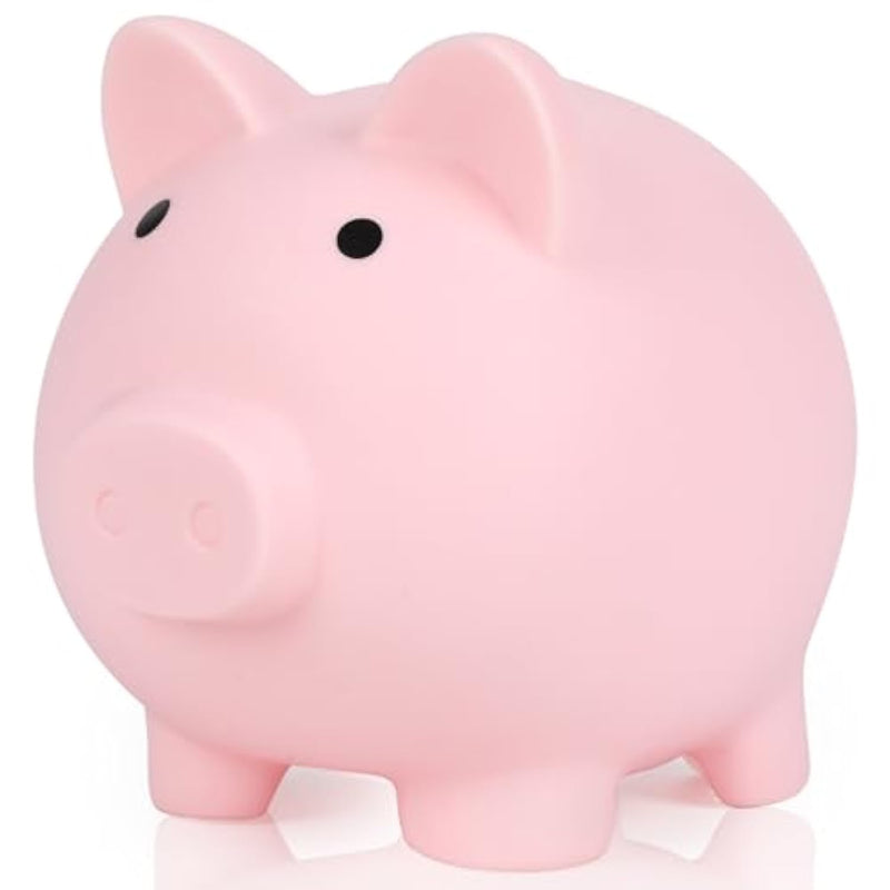 Mini Piggy Bank, Plastic Coin Bank, Unbreakable Money Banks, Cute Piggy Banks For Kids, First Money Box, Best Birthday Gifts Home Decoration?Pink?