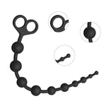 Silicone Anal Bead + Realistic Double-Ended Dildo