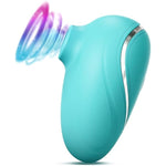 Sucking Vibrator Women Sex Toy - Rose Stimulator Clitoris Vibrator, Wide Opening Sucker Nipple Toys For Pleasure, Clitoral Suction Vibrator With 6 Modes, Mini Vibrator Female Couples Sex Toys, Blue