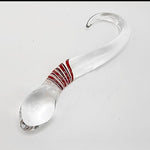 Glass Dildo Anal Plug Sex Toys for Couples, 6.69 Inch S-Shaped Crystal Anal Dildos for Vagial G-Spot Stimulation, Anal Trainer Curved Dildo for Women, Prostate Massager Anal Dilator Sex Toy for Men