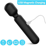 Wand Vibrator Personal Massager, Clit Stimulator Vibrator With Display, 9 Electric Shock Modes & 9 Vibrating Modes Adult Sex Toys For Women Female (Black)