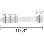 Large Balls Glass Dildo Big Crystal Penis G-Spot Stimulator Anal Plug Butt Expander Sex Toy (Large)